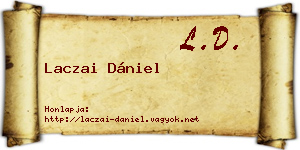 Laczai Dániel névjegykártya